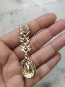 Elegant Blue Stone Drop Earrings