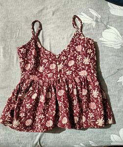 Strapy Floral Top