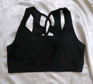 Stylish Black Sports Bra