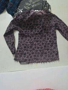 Chic Floral Print Long Sleeve Top