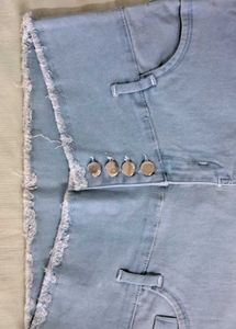 Blue High-Waisted Jeans