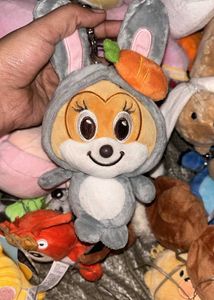 Cute Bunny Plush Keychain