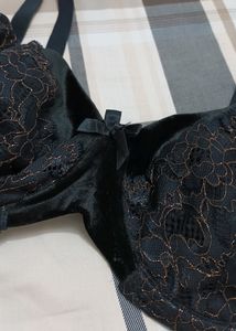 Lace And Velvet Designer Bra