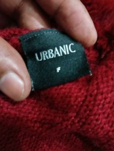 Cozy Maroon poncho sweeter