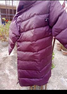 Purple Puffer long jacket