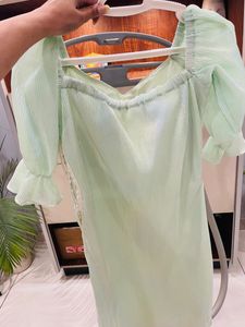 designer beautiful green dress