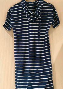 Striped Hoodie Dress