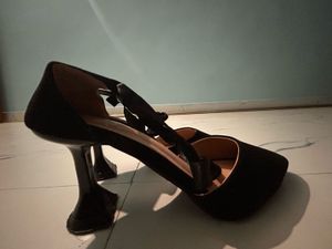 black velvet heels