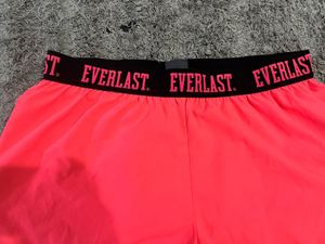 Everlast Neon Pink athletic Shorts - Black Waistba