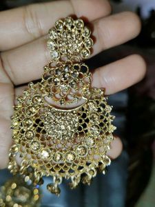 Gold Tone Statement Earrings