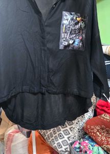 Black plain Shirt