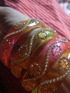 Colorful Beaded Bangles