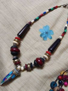 Boho Multi-Color Beaded Necklace