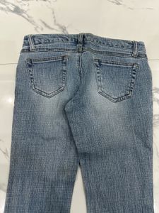 Low Rise Light Wash Flare Jeans
