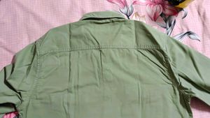 Men's Olive Green Western Shirt