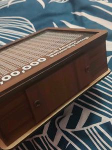 Money saving wooden box