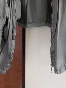 Elegant Grey Open Front Kimono