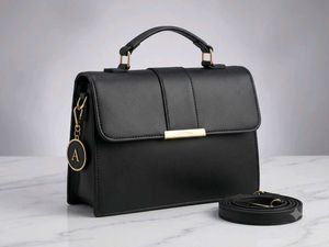 Chic Black Top Handle Handbag