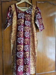 pure silk batik kurta