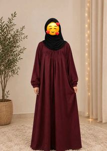 Elegant Maroon Abaya