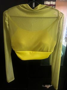 Yellow Crop Top
