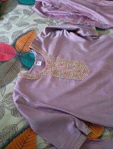 Embroidered Kurta with pant set