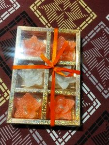Decorative Flower Candle Set 6 pc