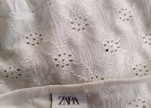 Zara Girls White Summer Top