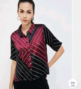 Lifestyle Satin Colourblock Shirt