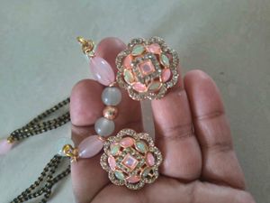 Exquisite Beaded Necklace with Pendant  new
