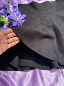 Black Flare Mini Skirt