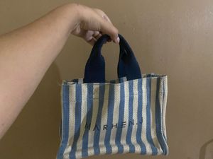 Marhen.J Striped Canvas Tote Bag