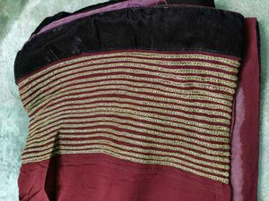 price drop.  Elegant Red &amp; Maroon Saree