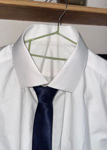 White President Formal Shirt with Tie