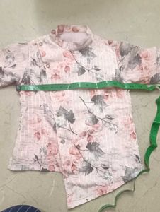 Floral Print Boys Kurta Shirt