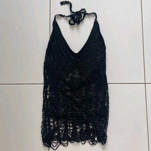 y2k halter neck top
