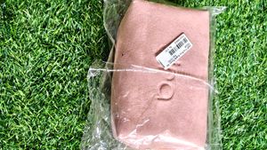 Tira Pink Suede Pouch