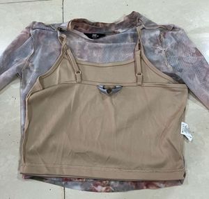 Trendy Long Sleeve Mesh Top