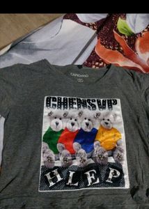Cute Teddy Bear Graphic T-Shirt