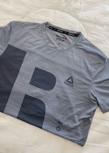 Reebok Men's Grey Graphic T-Shirt