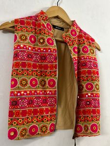 Multicoloured Ethnic Short Jacket