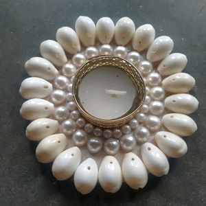 Handmade Seashell Candle Holder