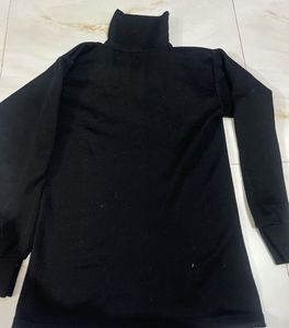 Classic Black Turtleneck Top