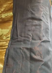 Elegant Grey &amp; Gold Saree