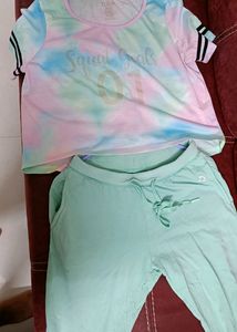 Pantaloons T-shirt And Bottom Set