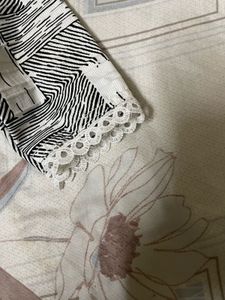 Black &amp; White Printed Kurta