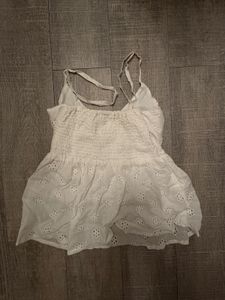 White Eyelet Camisole Top