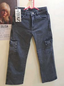 SALE❤️‍🔥BLACK Cargo Jeans - Grey Wash