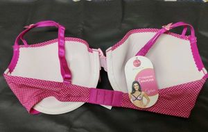 Cute Pink Paris Print Bra