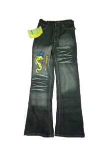 VINTAGE BELL BOTTOM JEANS (WITH COOL EMBROIDERY)